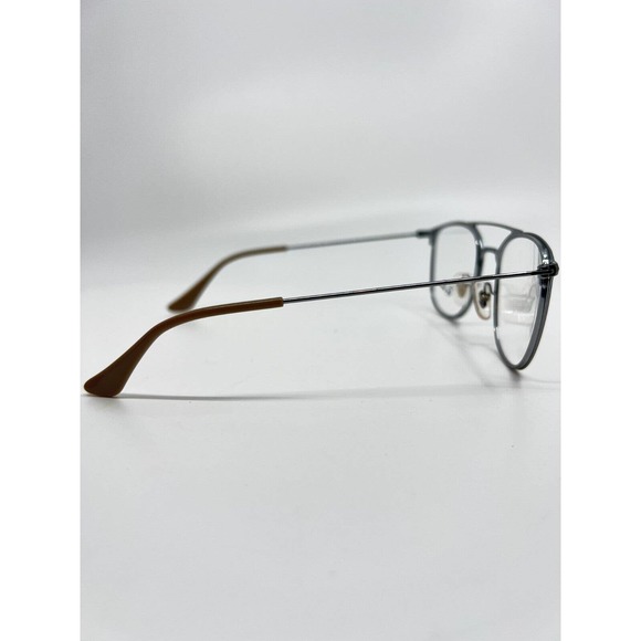 Ray-Ban RB6377 2909 Rectangle Polished Light Brown Unisex Eyeglasses H8571 - Picture 5 of 9